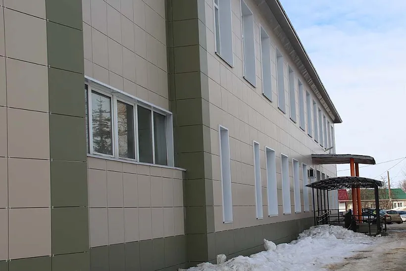 В&nbsp;Липецкой области отремонтировали фасад Лев-Толстовской районной больницы