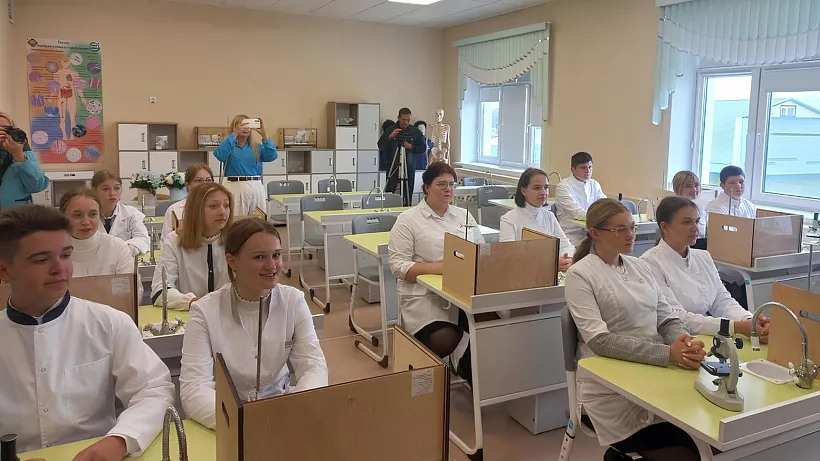 В&nbsp;Тербунской школе Липецкой области открыли медицинские классы
