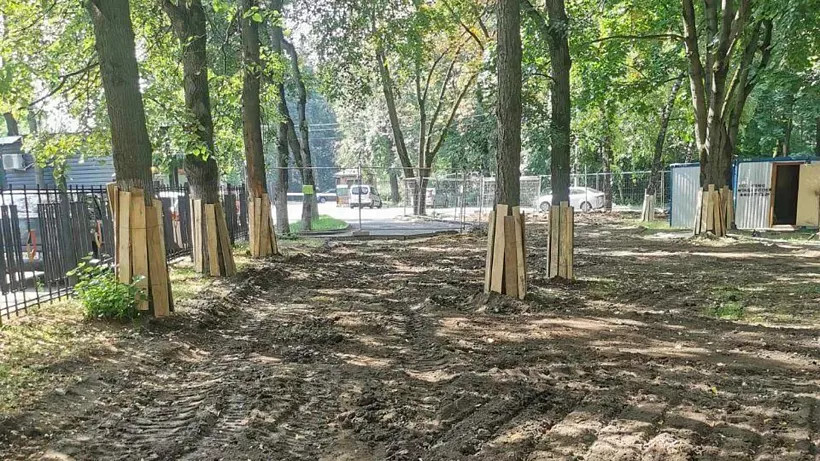 В&nbsp;городе Видное Московской области начали благоустраивать сквер