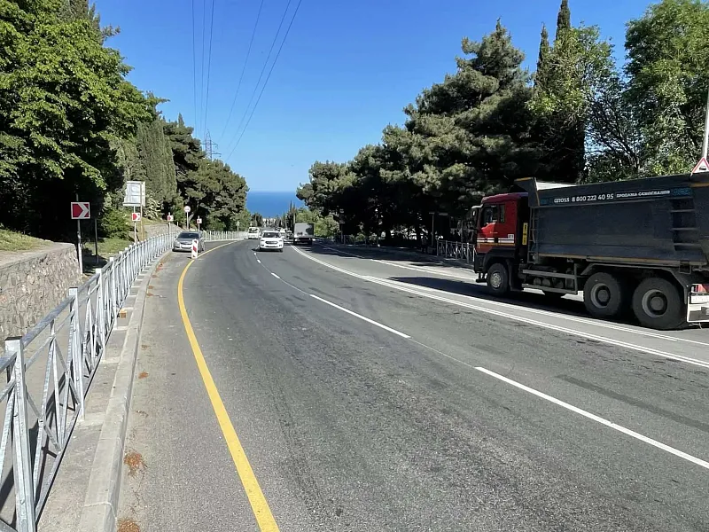 В&nbsp;Крыму завершается ремонт дороги Ялта&nbsp;&mdash; Севастополь