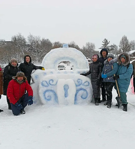 В&nbsp;Павлове Нижегородской области прошел фестиваль снежных фигур