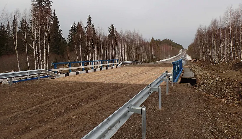 В&nbsp;Красноярском крае обновили мост через реку Ентаулька