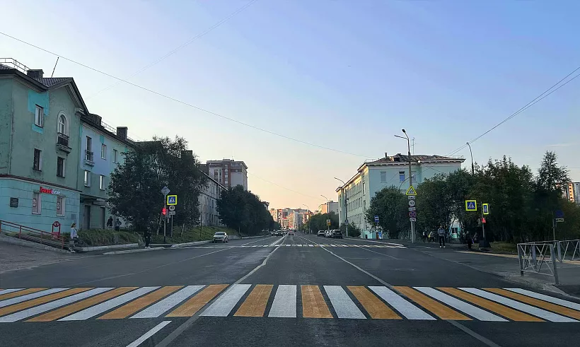 В&nbsp;Мурманске обновили участки проспекта Героев-Североморцев и&nbsp;улицы Папанина