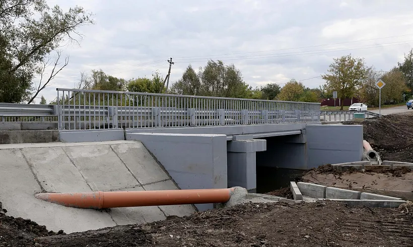 В&nbsp;селе Захарово в&nbsp;Рязанской области обновили мост через ручей