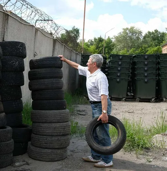 Жители Ижевска сдали на&nbsp;переработку более 60&nbsp;тонн автомобильных шин