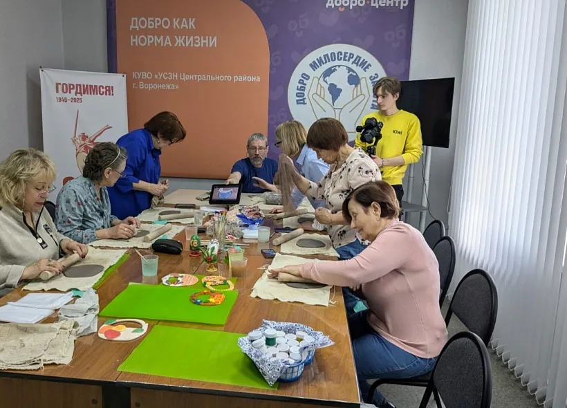 В&nbsp;Воронежской области для&nbsp;пожилых людей прошли пасхальные мастер-классы