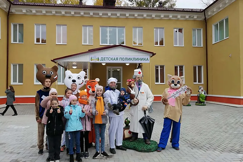 В&nbsp;городе Пикалево под&nbsp;Петербургом отремонтировали детскую поликлинику