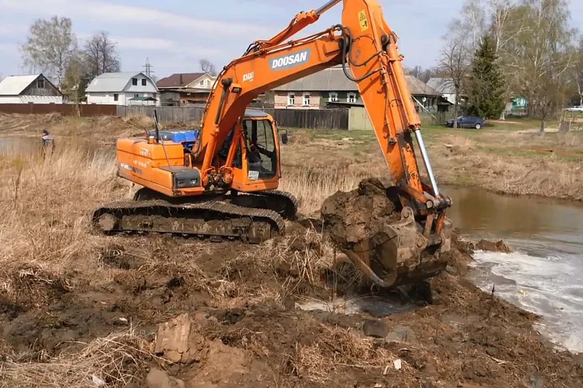 В&nbsp;Выксе Нижегородской области приступили к&nbsp;благоустройству берега Межонског