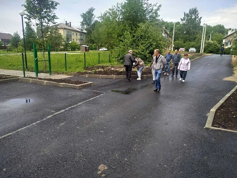 В&nbsp;поселке Васильевском под&nbsp;Вологдой благоустроили площадь