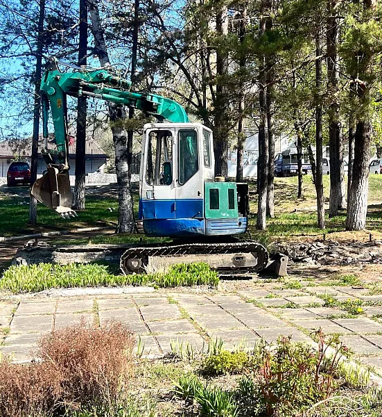 В&nbsp;городе Бикине Хабаровского края начали благоустраивать сквер