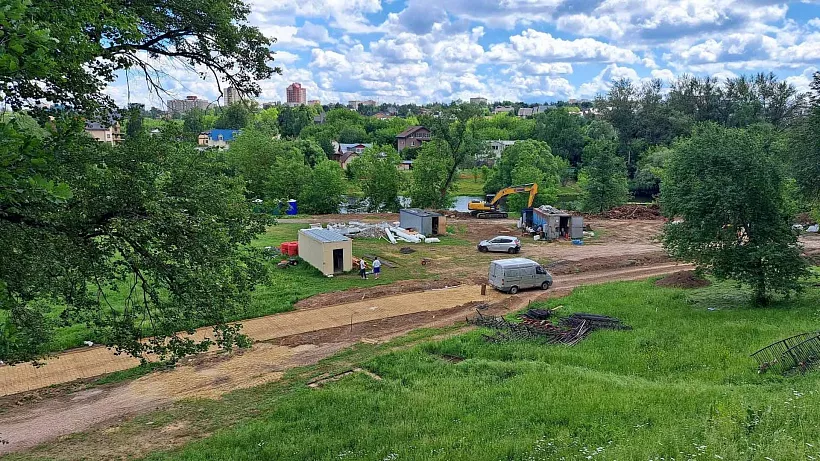 В&nbsp;поселке Дубровицы Подмосковья начали благоустройство набережной