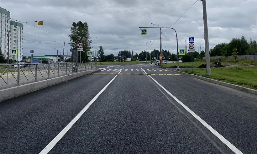 В&nbsp;Петербурге обновили участок Бухарестской улицы