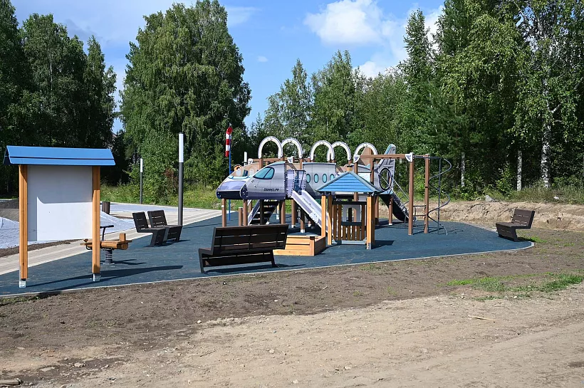 Новый сквер заканчивают обустраивать в&nbsp;Енисейске в&nbsp;Красноярском крае