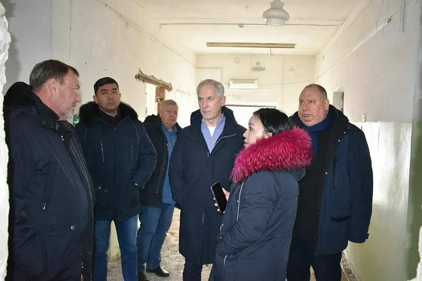 В&nbsp;Володарском районе Астраханской области ремонтируют поликлинику