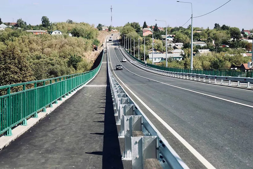 В&nbsp;Липецкой области открыли движение по&nbsp;Аргамаченскому мосту