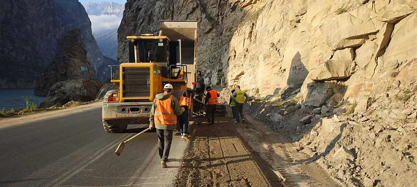 На&nbsp;трассе в&nbsp;Унцукульском районе Дагестана обновили дорожное покрытие