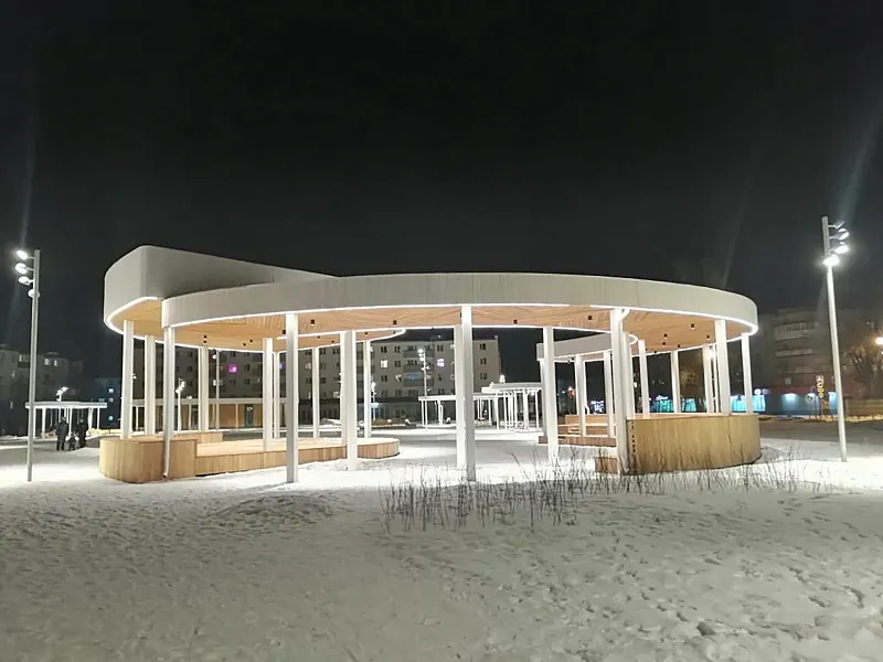 Городскую площадь благоустроили в&nbsp;Светогорске Ленинградской области