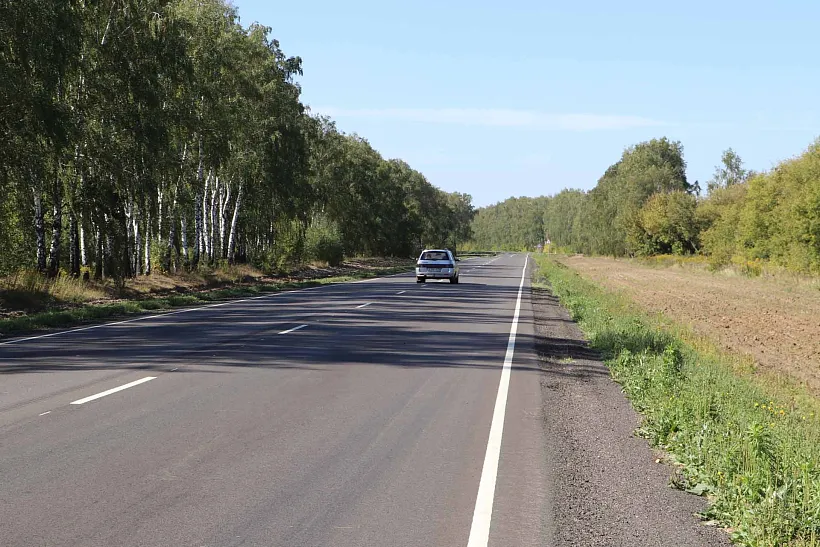 В&nbsp;Курской области отремонтировали участок автодороги Фатеж&nbsp;&mdash; Дмитриев