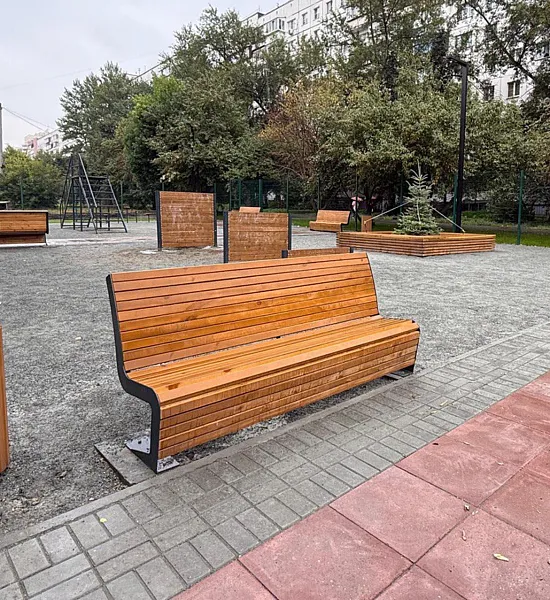 В&nbsp;Челябинске благоустроили площадку на&nbsp;улице Ворошилова