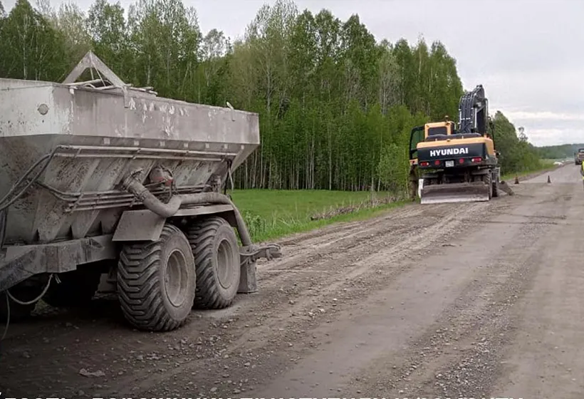В&nbsp;Омской области начался ремонт участка дороги Тобольск&nbsp;&mdash; Тара&nbsp;&mdash; Томск