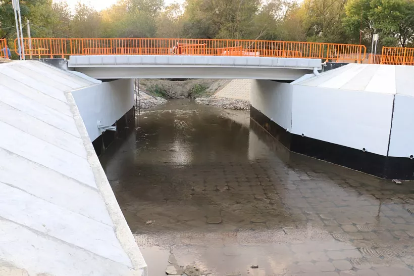 В&nbsp;Падинском на&nbsp;Ставрополье завершается реконструкция моста через Калиновку