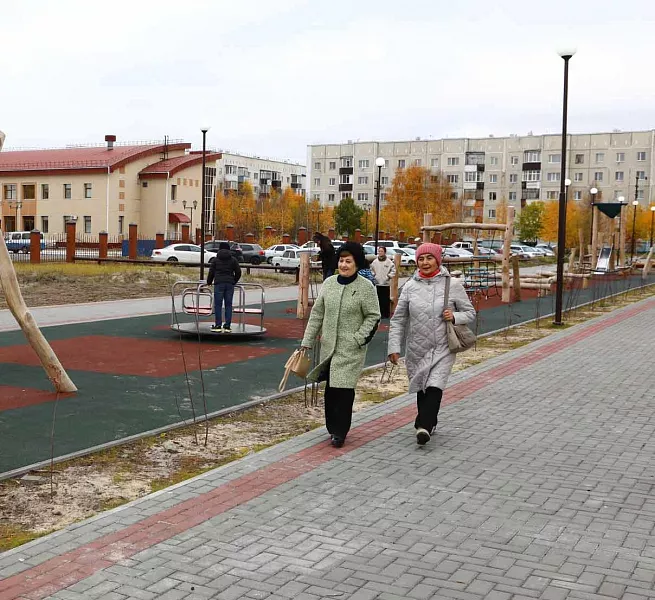 В&nbsp;городе Лянтор ХМАО благоустроили сквер с&nbsp;детскими площадками