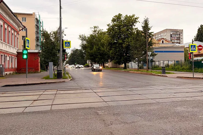 В&nbsp;Перми обновили дорогу на&nbsp;улице Луначарского