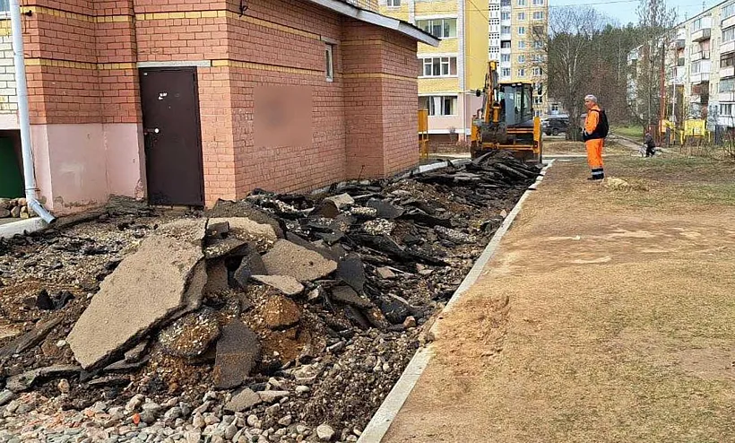 В&nbsp;Костроме началось благоустройство четырех дворовых территорий
