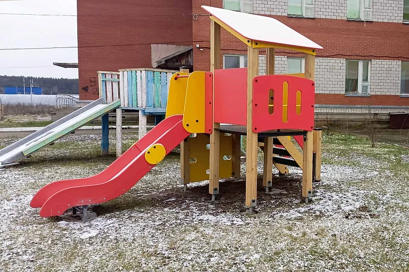 В&nbsp;селе Кулюшево Удмуртской Республики открыли обновленную детскую площадку