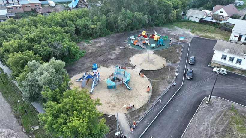 Детская площадка открылась в&nbsp;городе Далматово Курганской области