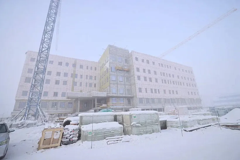 Летом в&nbsp;Якутске завершат строительство поликлиники при больнице № 2