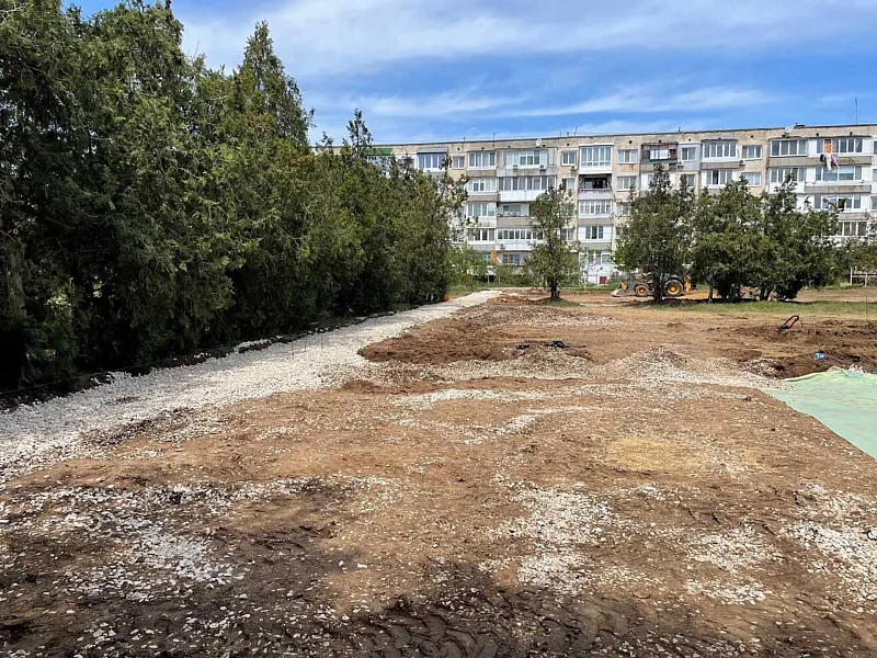 В&nbsp;крымском поселке Новофедоровка благоустраивают Детский сквер