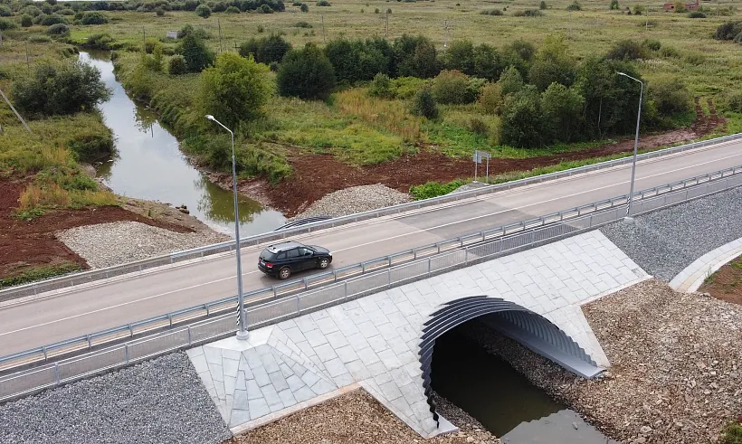 В&nbsp;селе Сретенском Пермского края построили мост через реку Большой Кет