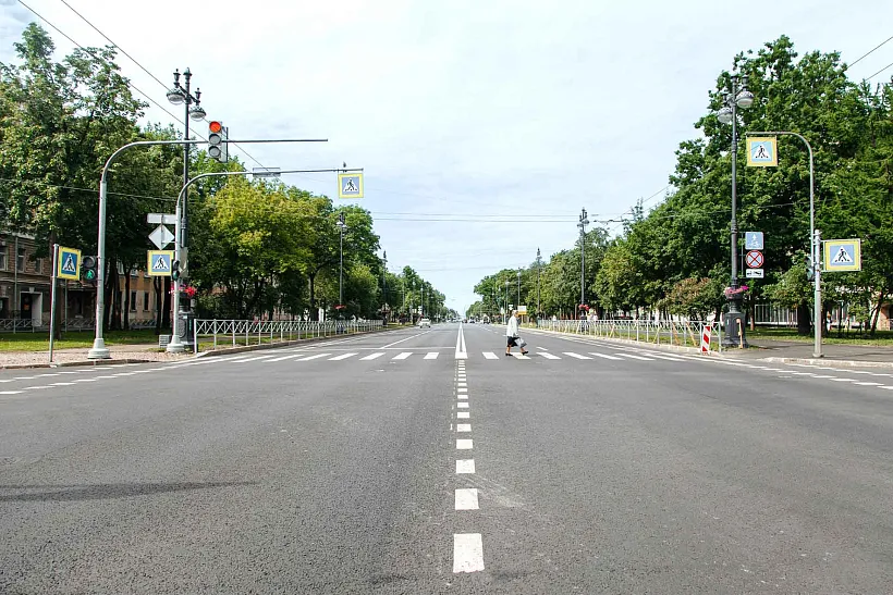 В&nbsp;Петербурге обновили главную транспортную артерию Васильевского острова