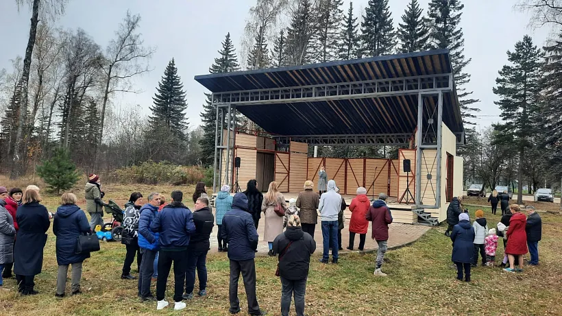 В&nbsp;городе Таруса Калужской области благоустроили площадку в&nbsp;&laquo;Березовой роще&raquo;