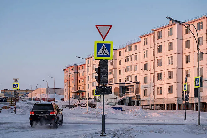 В&nbsp;городе Анадыре на&nbsp;Чукотке установили новые светофоры
