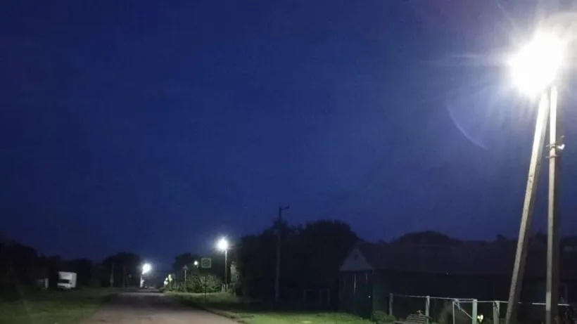 В&nbsp;трех селах Воронежской области завершили установку светодиодных фонарей