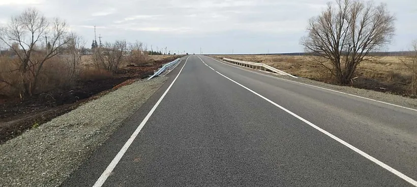 В&nbsp;Оренбуржье обновили участок дороги Бугуруслан&nbsp;&mdash; Старокутлумбетьево
