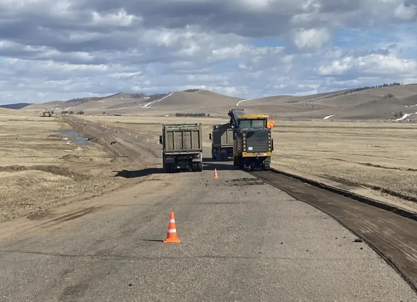 На&nbsp;трассе Улан-Удэ&nbsp;&mdash; Романовка&nbsp;&mdash; Чита в&nbsp;Бурятии начался ремонт