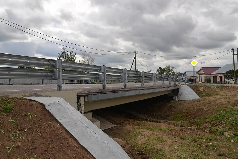 В&nbsp;Зеленодольском районе Татарстана открыли мост через реку Хрустальную