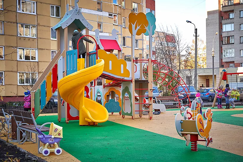 В&nbsp;петербургском Сестрорецке установили детский игровой комплекс