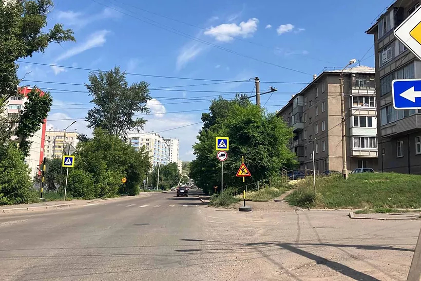 В&nbsp;Красноярске начался ремонт улицы Алеши Тимошенкова
