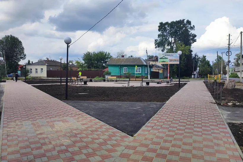 Сквер благоустроили в&nbsp;городе Моршанске Тамбовской области