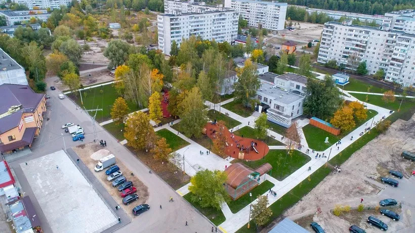 В&nbsp;подмосковной деревне Давыдово открыли сквер после благоустройства