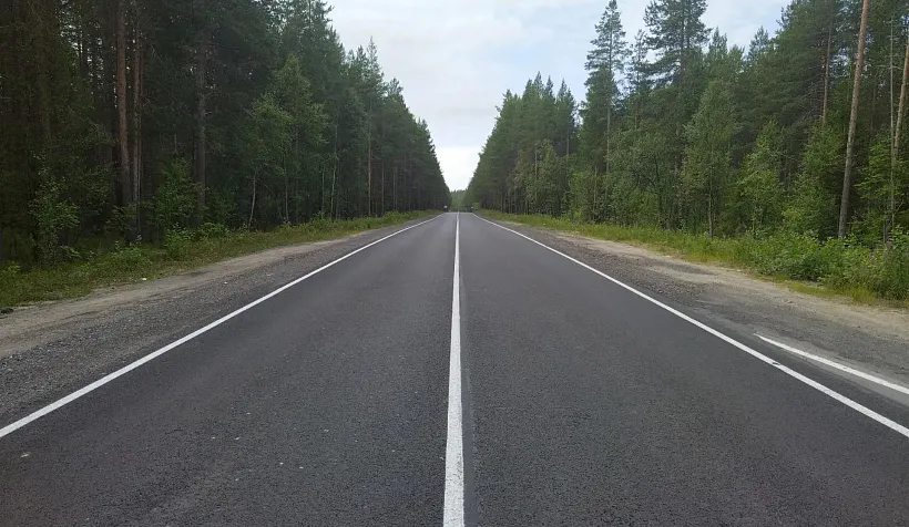 В&nbsp;Мурманской области отремонтировали автодорогу Кандалакша&nbsp;&mdash; Полярные Зори