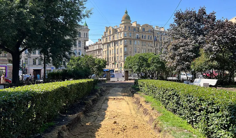 В&nbsp;Санкт-Петербурге приступили к&nbsp;благоустройству сквера Галины Старовойтовой