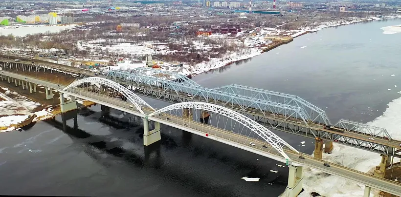 На&nbsp;старом Борском мосту в&nbsp;Нижнем Новгороде отремонтировали одну полосу
