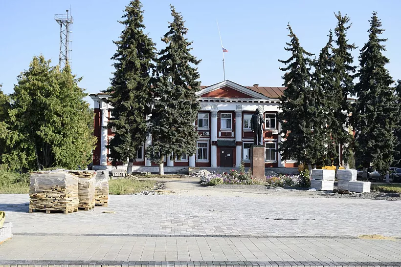 В&nbsp;центральной части Льгова Курской области продолжается благоустройство